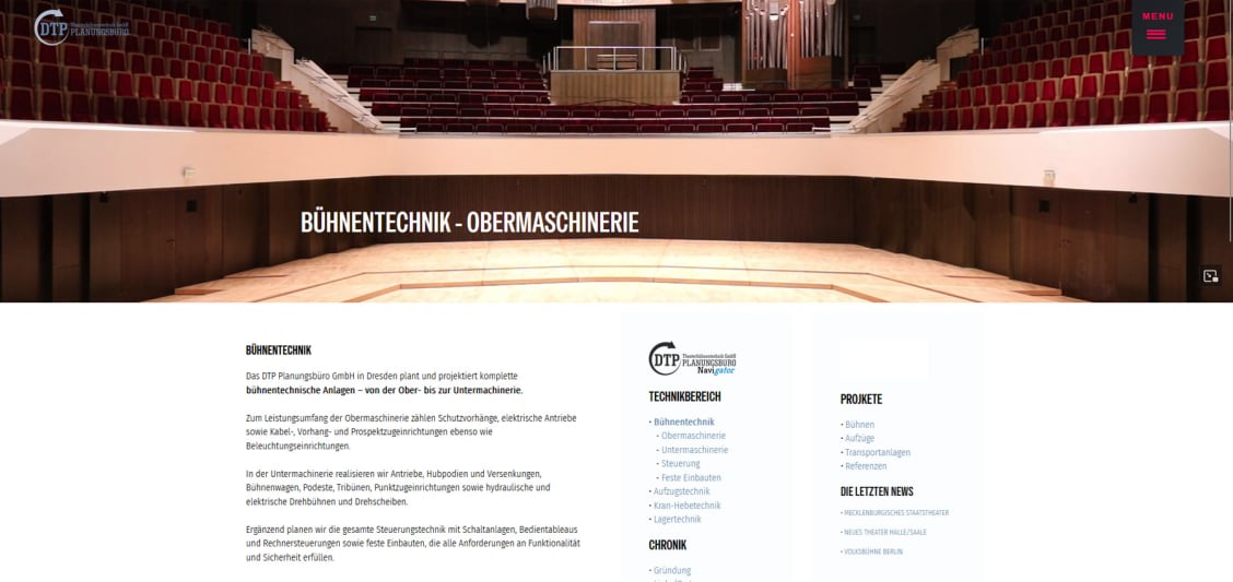 Mit Klick auf das Bild wird die Homepage vom DTP-Theaterbühnentechnik Büro in Dresdengeöffnet