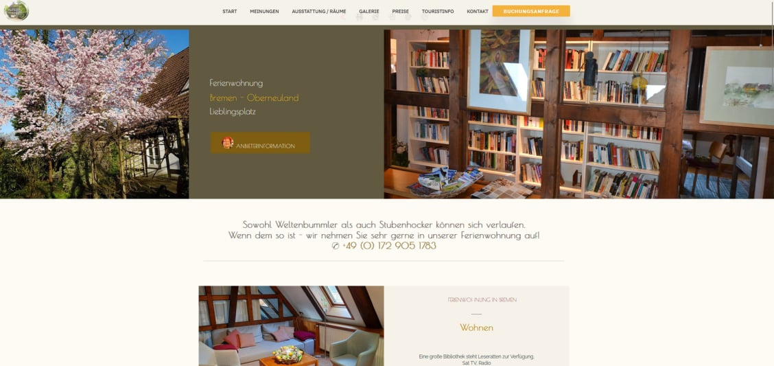 Mit Klick auf das Bild wird die Homepage von der Ferienwohnung -Mein Lieblingsplatz- geöffnet