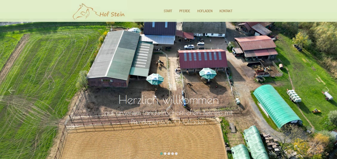 Mit Klick auf das Bild wird die Homepage vom Biohof und Pferdepension Garbade in Bremen  geöffnet