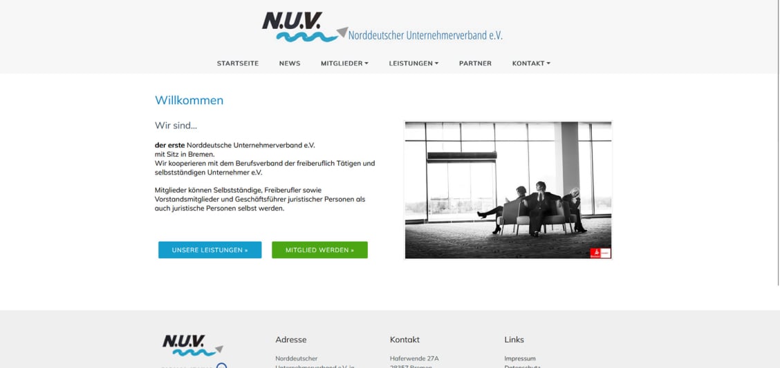 Mit Klick auf das Bild wird die Homepage vom Norddeutschen Unternehmerverband in Bremen geöffnet